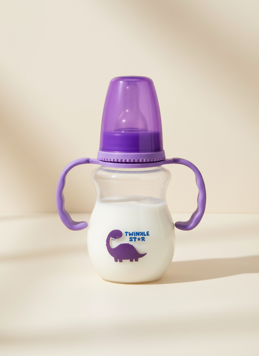 Twinkle Star Transparent Baby Feeder - With Handle (l / 270 Ml)