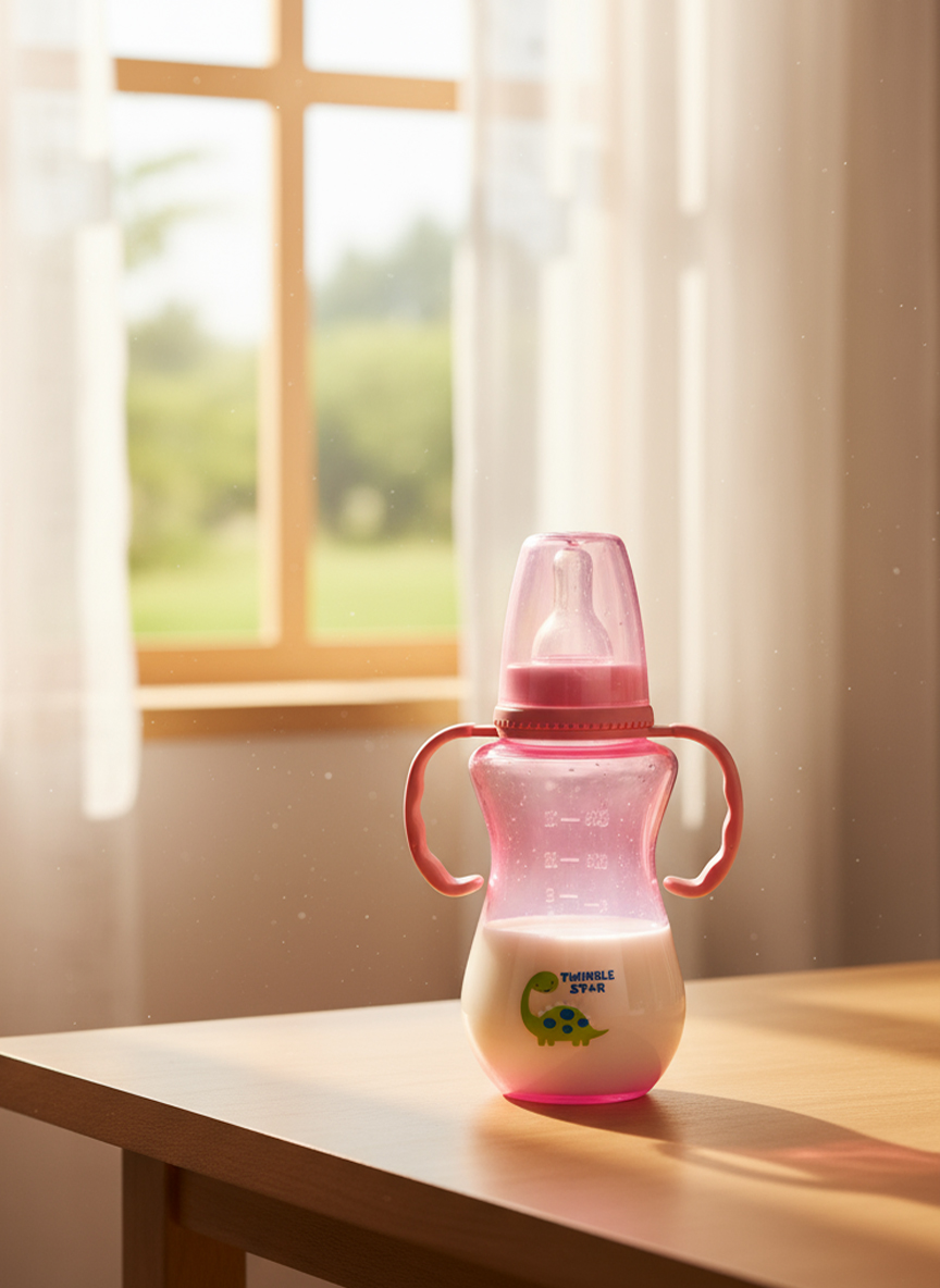 Twinkle Star Tinted Baby Feeder - With Handle ( M / 150 Ml)